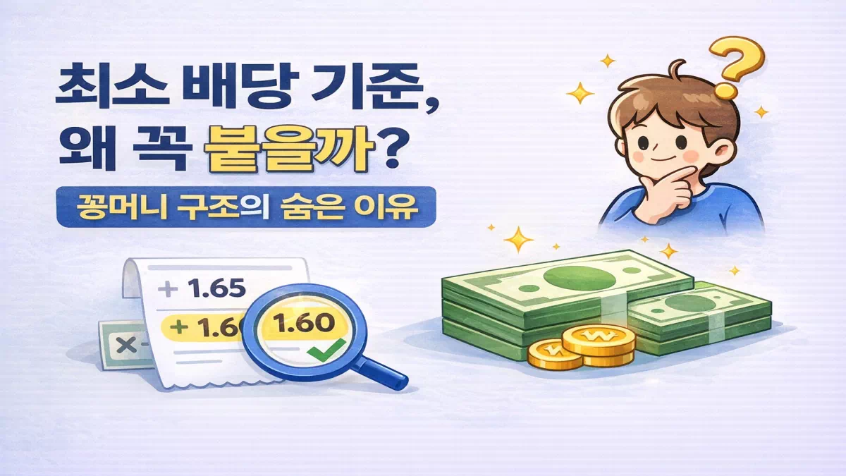 최소 배당 기준, 왜 꼭 붙을까? 꽁머니 구조의 숨은 이유 - 안전한 꽁머니사이트 정보 0 최소 배당 기준, 왜 꼭 붙을까? 꽁머니 구조의 숨은 이유 - 안전한 꽁머니사이트 정보 0